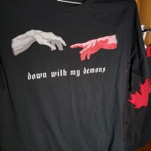 Down with my demons T shirt NEVER WORN